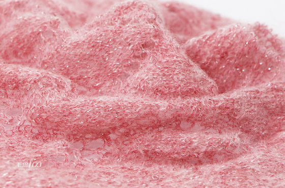 1/18NM Fluffy Sequin Wool Yarn Elastic Polyester And Acrylic