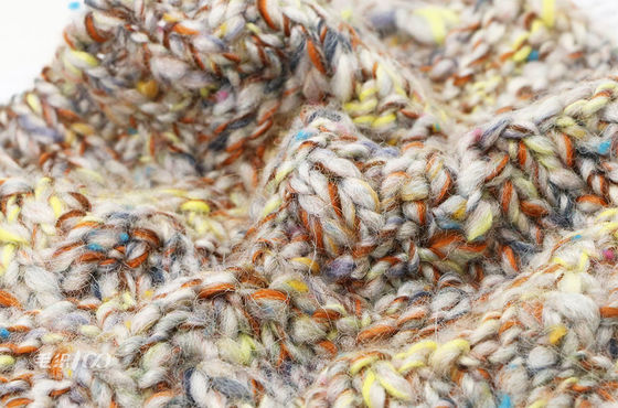 Breathable Durable Dyed Polyester Yarn , 1/1.5NM Washable Space Dye Wool